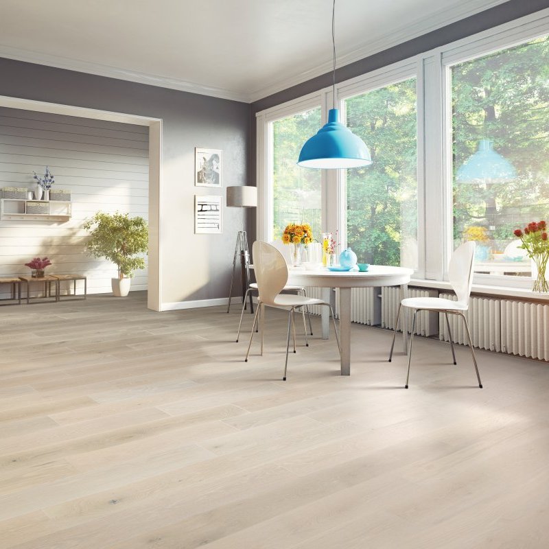 Wood floor installation in Fairfax, VA. from Fairfax Floors Inc.